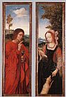 Quentin Massys John the Baptist and St Agnes painting
